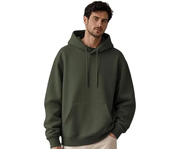 Olive_Green_Cotton_Relaxed_Fit_Pullover_Hoodie_For_Men