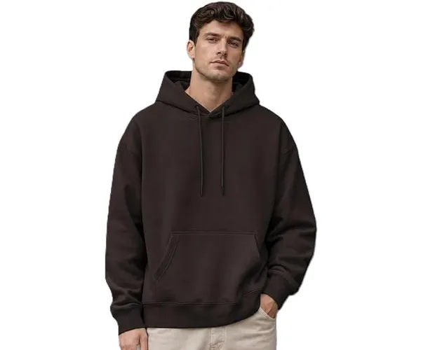 Chocolate_Brown_Cotton_Relaxed_Fit_Pullover_Hoodie_For_Men