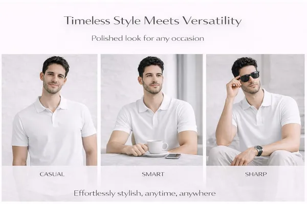 White_Pure_Cotton_Classic_Fit_Bio-Washed_Polo_T-Shirt_For_Men