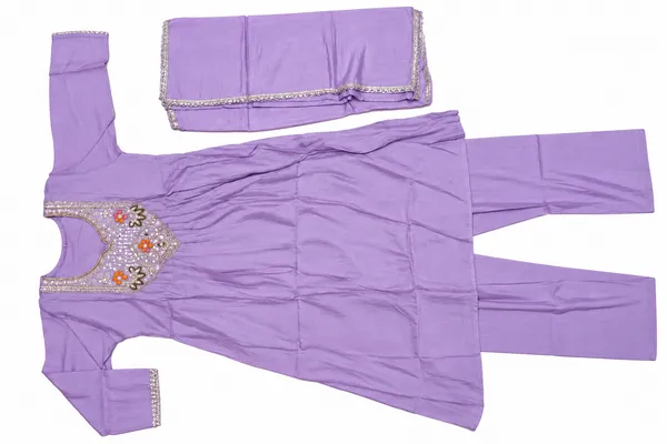 Lavender_Embroidered_Straight_Kurta_Set_For_Women