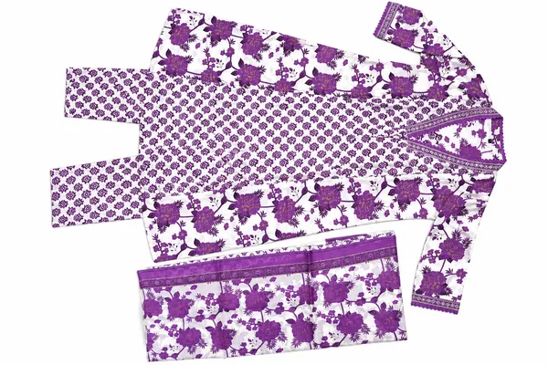 Purple_Floral_Print_Straight_Kurta_Set_For_Women