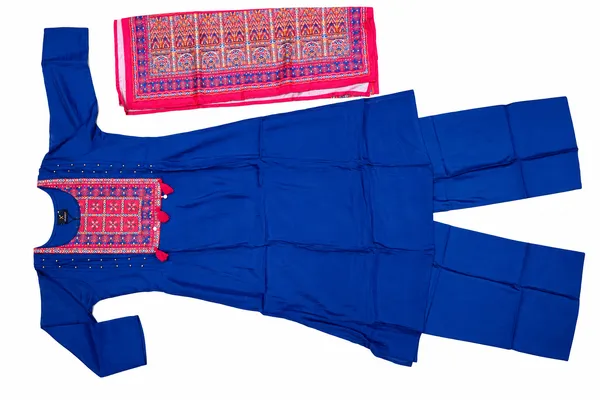 Blue_Printed_Straight_Kurta_Set_For_Women