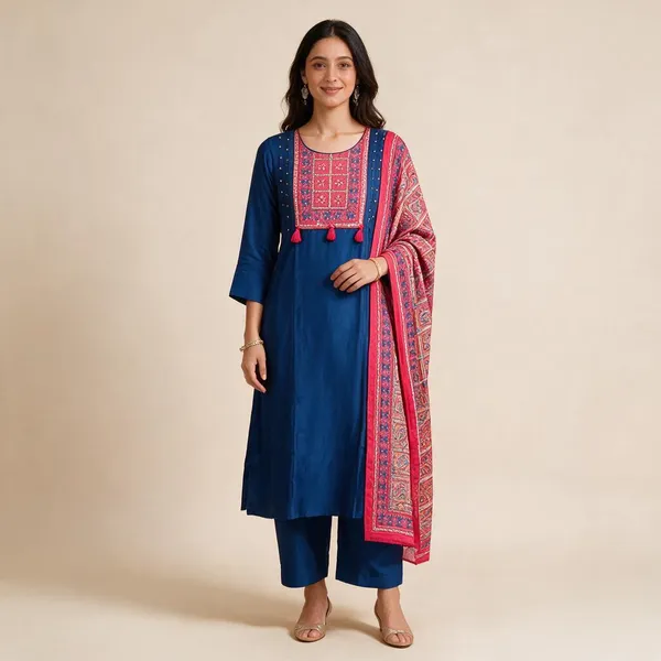 Blue_Printed_Straight_Kurta_Set_For_Women