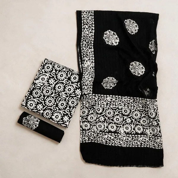Black_And_White_Premium_Cotton_Unstitched_Suit_With_Dupatta_For_Women