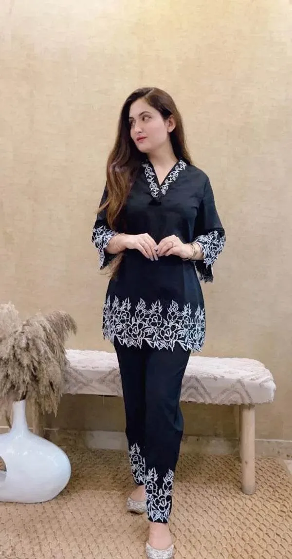 Black_Premium_Cotton_Co-Ord_Set_For_Women