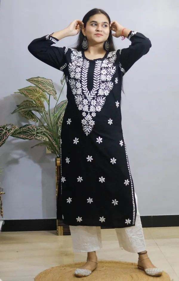 Black_Premium_Rayon_Kurti_For_Women