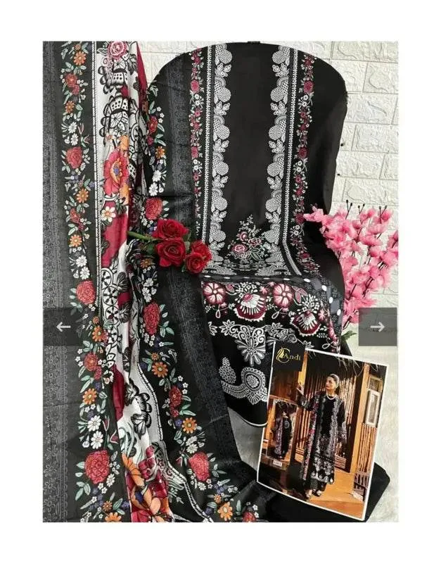 Black_Digital_printed_Cotton_lawn_Dupatta_Set