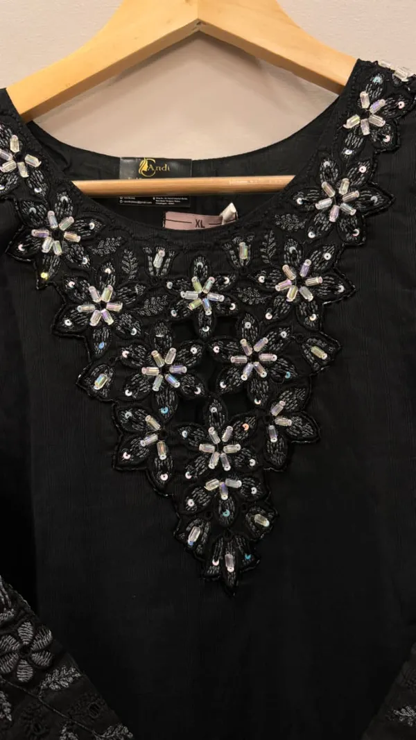 Black_Premium_Rayon_Kurti_With_Pant_And_Dupatta_Set_For_Women