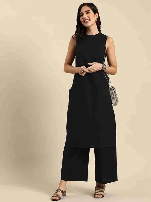 Black_Premium_Cotton_Co-Ord_Set_For_Women