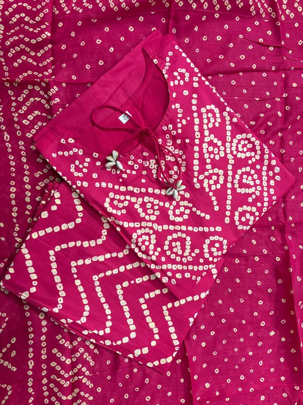 Pink_Premium_Cotton_Kurti_With_Pant_And_Dupatta_Set_For_Women