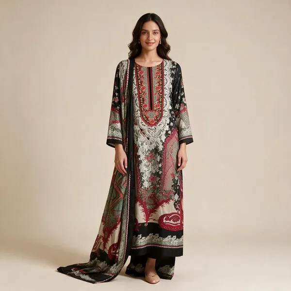 Black_And_Rose_Premium_Cotton_Unstitched_Suit_With_Dupatta_For_Women