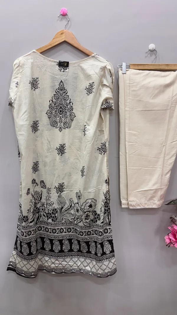 Black_And_White_Premium_Cotton_Kurti_With_Pant_And_Dupatta_Set_For_Women