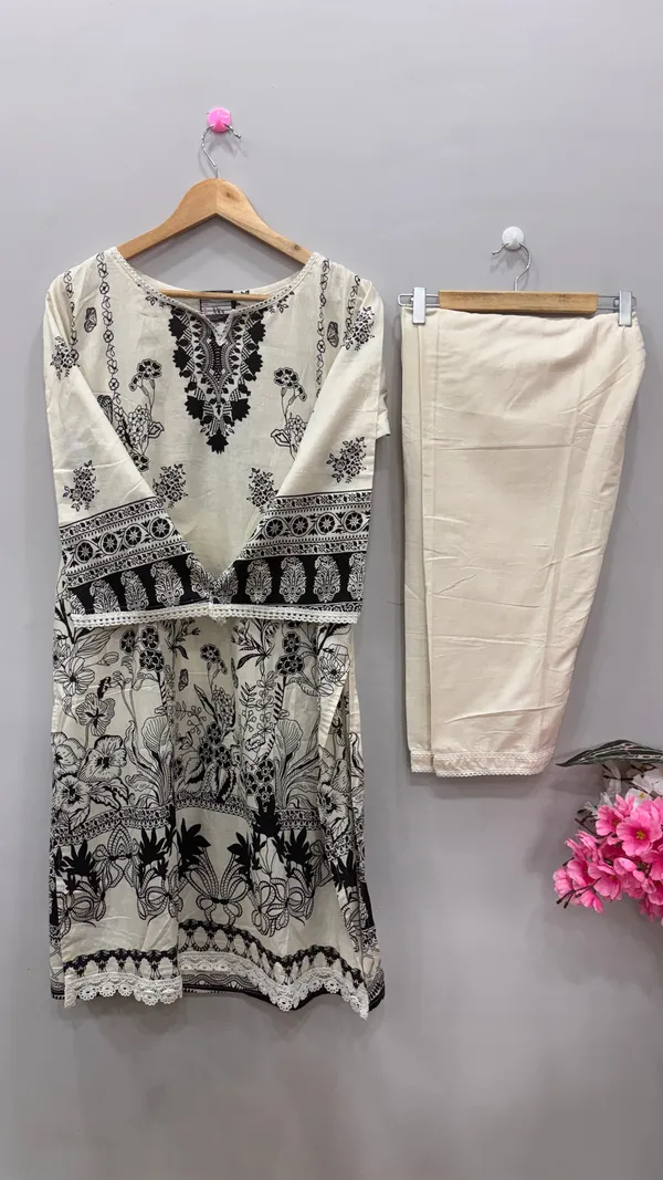 Black_And_White_Premium_Cotton_Kurti_With_Pant_And_Dupatta_Set_For_Women