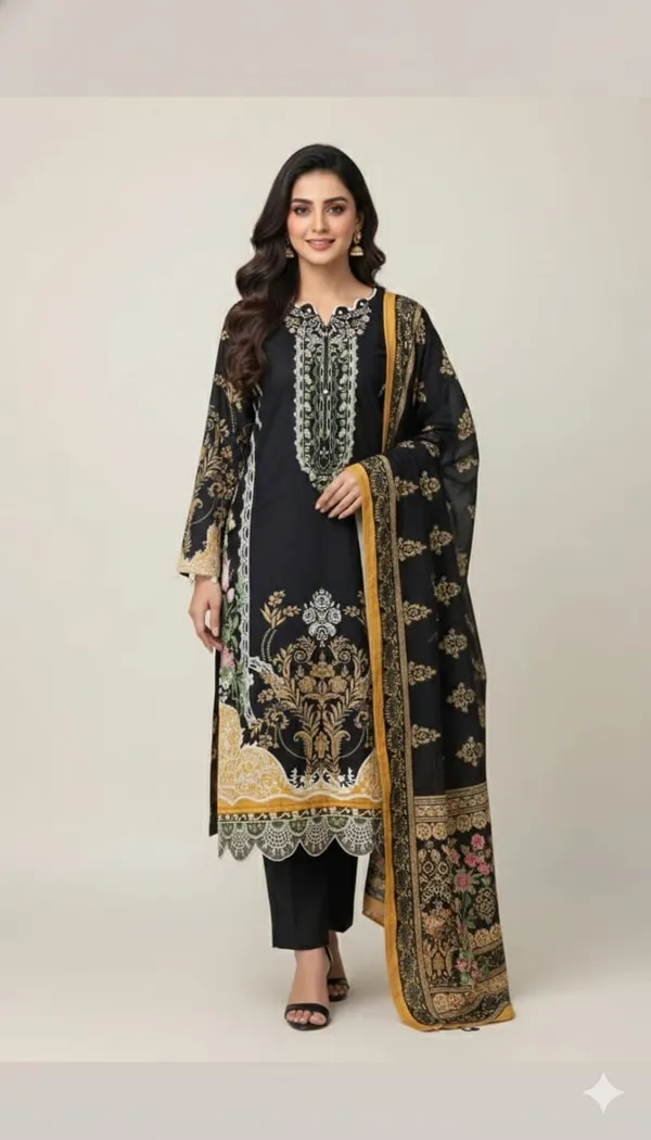JAZMIN_Heavy_Patch_Work_Suit_-black_pearl_Design