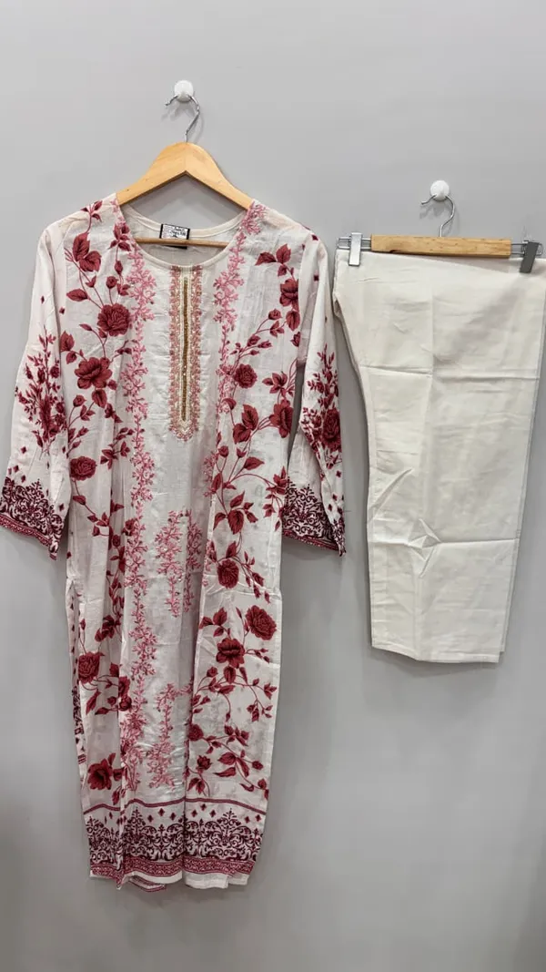 Multicolor_Premium_Rayon_Kurti_With_Pant_And_Dupatta_Set_For_Women