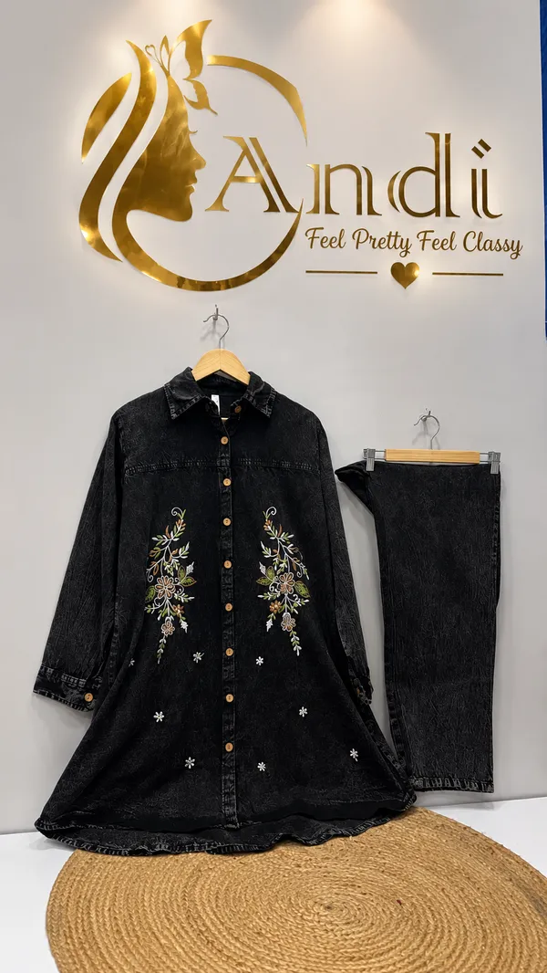Black_Premium_Denim_Co-Ord_Set_For_Women