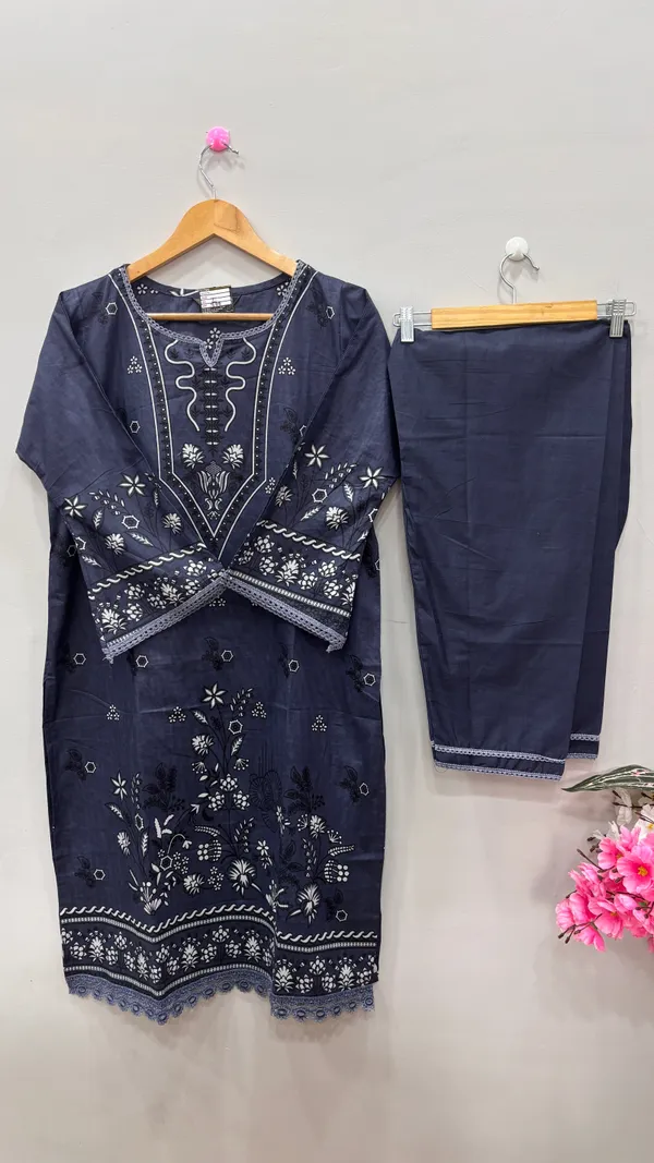Blue-cotton_lawn-kurta-set-dupatta