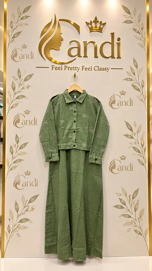 Green_Premium_Denim_Co-Ord_Set_For_Women