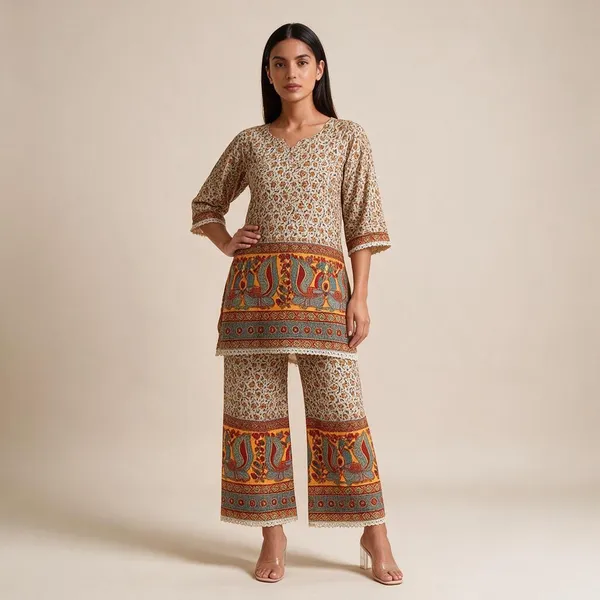 Multicolor_Premium_Cotton_Co-Ord_Set_For_Women