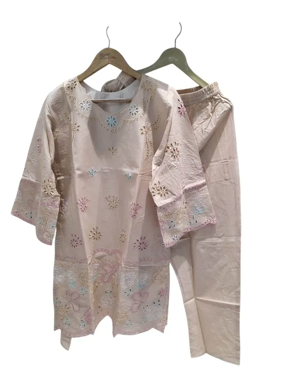 Cream_Premium_Cotton_Co-Ord_Set_For_Women