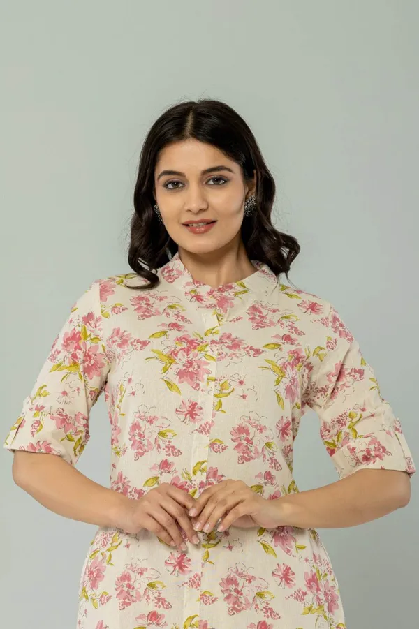 Cream_Premium_Cotton_Co-Ord_Set_For_Women