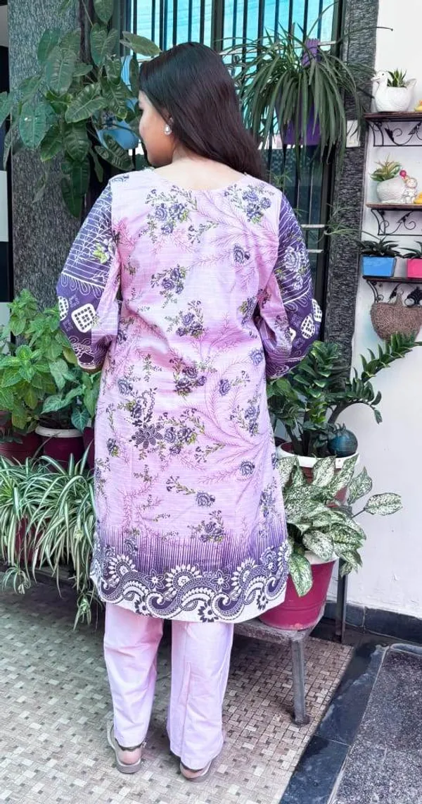 Purple_Premium_Cotton_Kurti_With_Pant_And_Dupatta_Set_For_Women