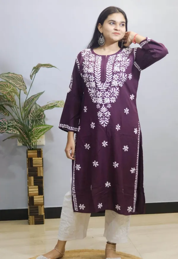 Multicolor_Premium_Rayon_Kurti_For_Women