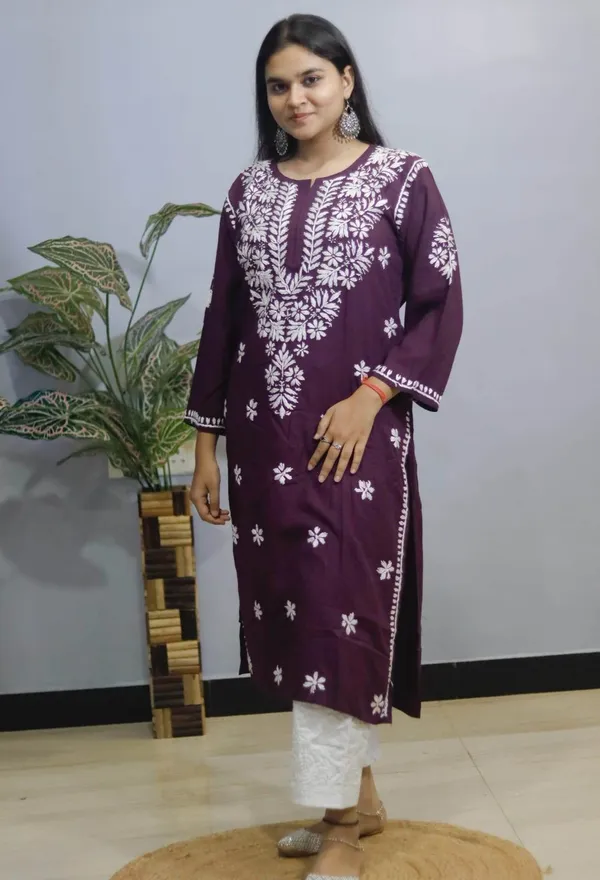 Multicolor_Premium_Rayon_Kurti_For_Women
