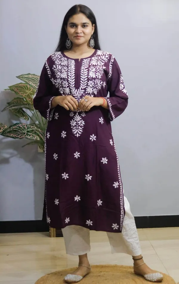 Multicolor_Premium_Rayon_Kurti_For_Women