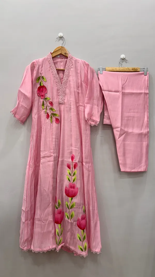 Pink_Premium_Rayon_Kurti_With_Pant_And_Dupatta_Set_For_Women
