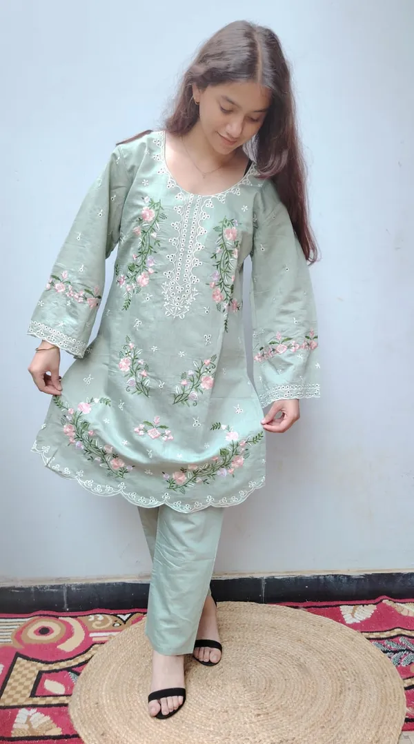 Green_Premium_Cotton_Co-Ord_Set_For_Women