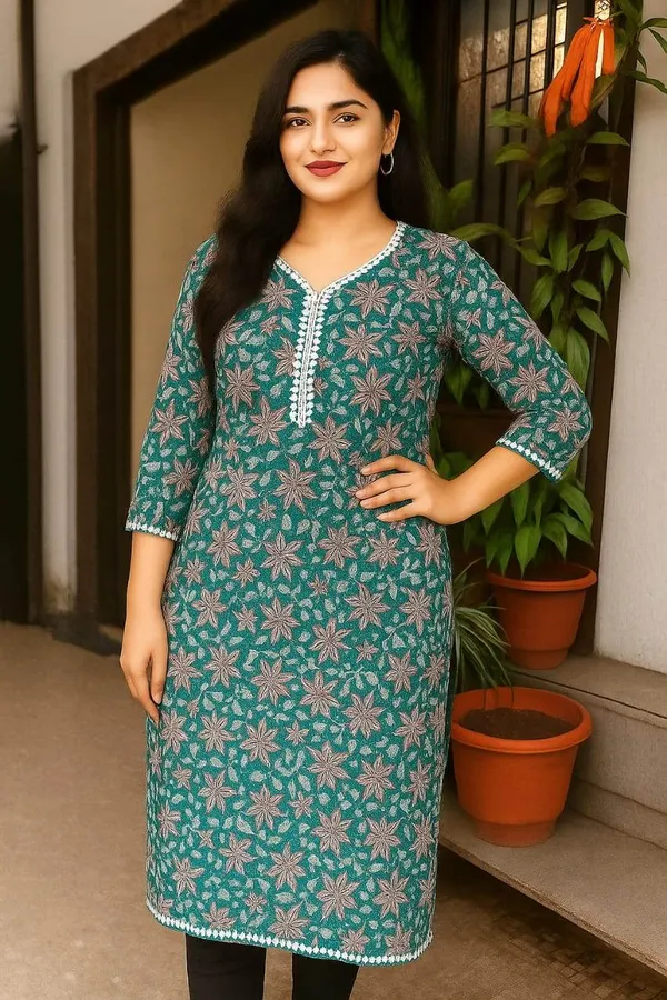 Green_Premium_Cotton_Kurti_For_Women