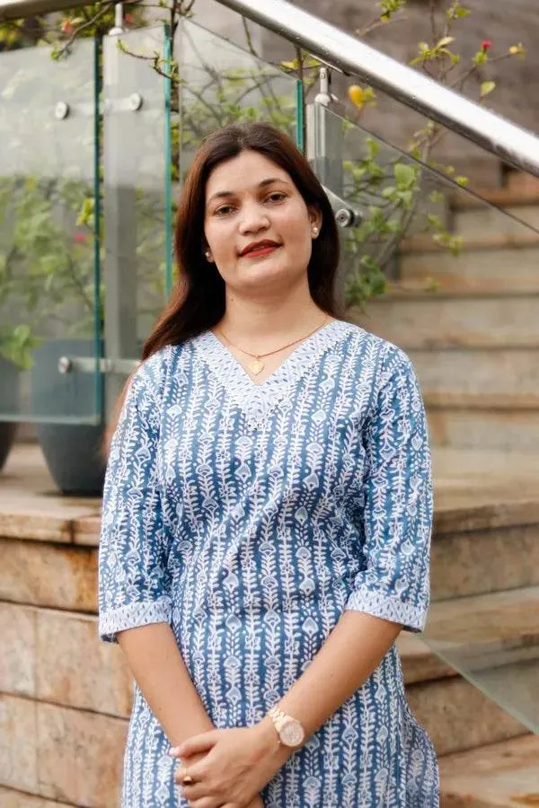 Grey_Jaipuri_Cotton_Kurti_Pant_Set