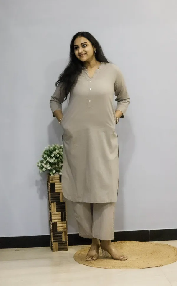 Grey_Premium_Cotton_Co-Ord_Set_For_Women