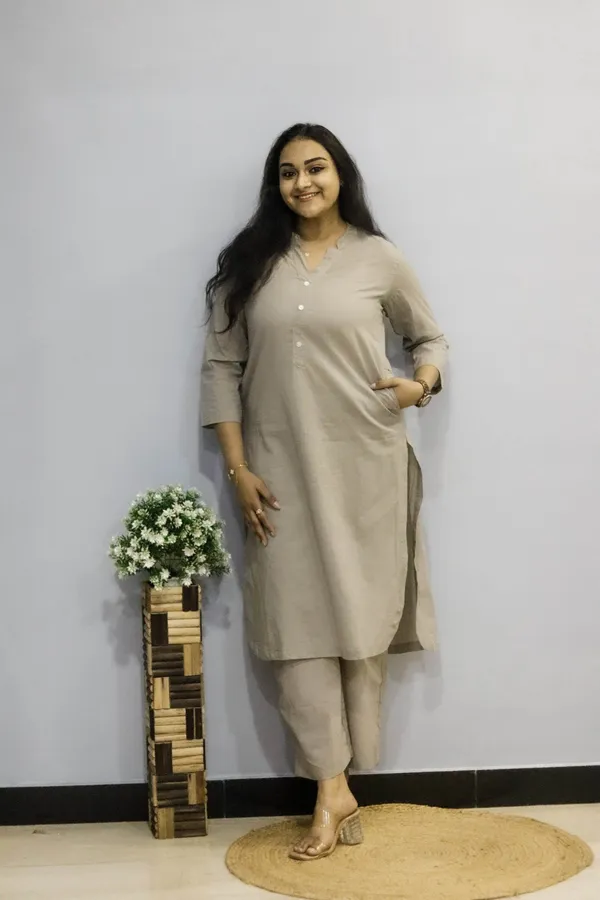 Grey_Premium_Cotton_Co-Ord_Set_For_Women