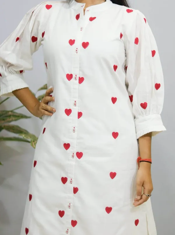 White_Premium_Cotton_Kurti_Pant_For_Women