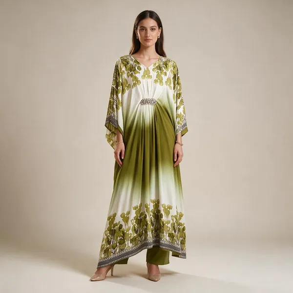 Olive_Green_Premium_Cotton_Kurti_With_Pant_And_Dupatta_Set_For_Women