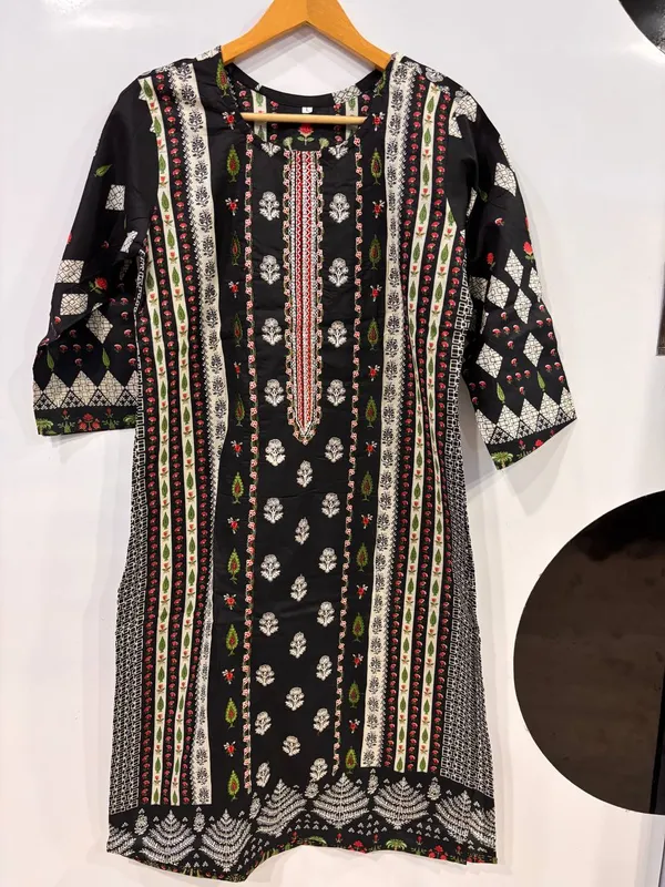 Black_Premium_Rayon_Kurti_With_Pant_And_Dupatta_Set_For_Women