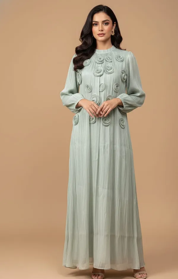 Sea_Green_Premium_Georgette_Tunic_For_Women