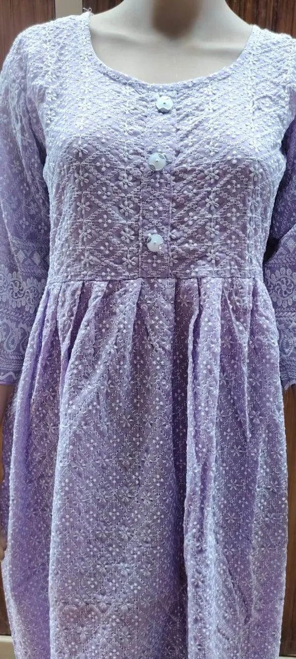 Lavender_Premium_Cotton_Chikankari_Kurti_For_Women