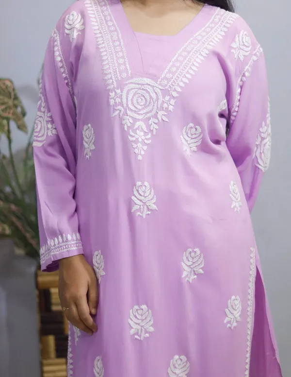 Lavender_And_Rose_Premium_Cotton_Kurti_For_Women