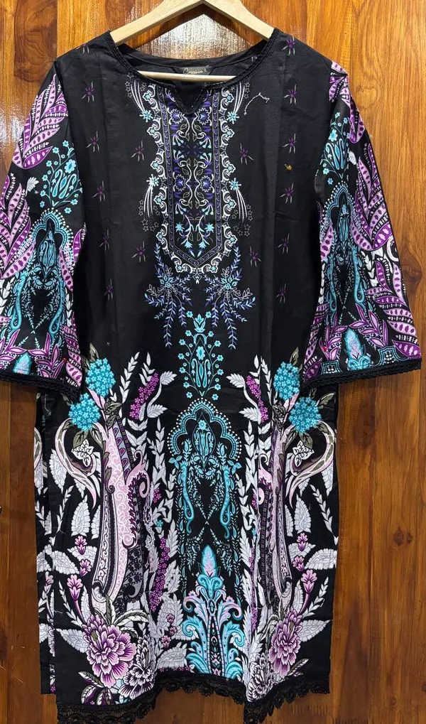 Black_And_Multicolor_Premium_Cotton_Kurti_With_Pant_And_Dupatta_Set_For_Women