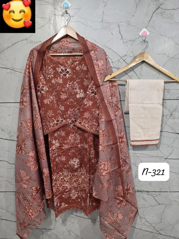 Lawn_Suit_Set_–_Rust_Brown_Floral