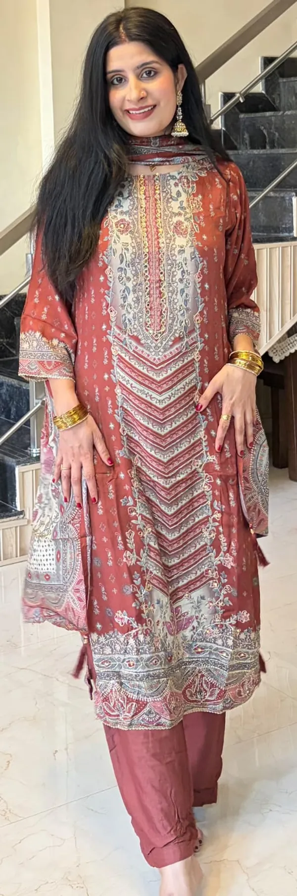 Maroon_Printed_Kurta_Pant_Set_with_Dupatta