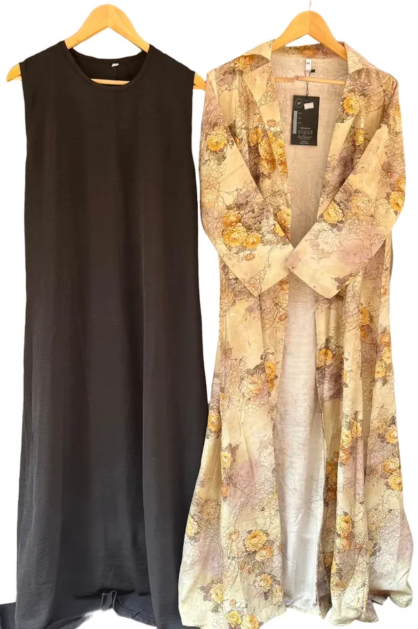 Maxi_Gown_with_Beige_Floral_Long_Shrug