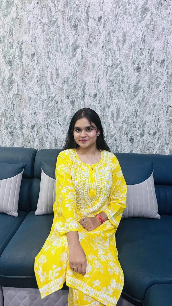 Mustard_Yellow_Mal_mal_cotton_kurti_and_pant_set