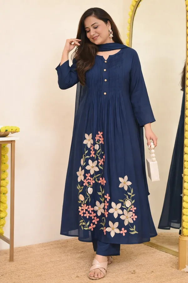 Navy_Blue_Premium_Cotton_Jaipuri_Kurti_For_Women