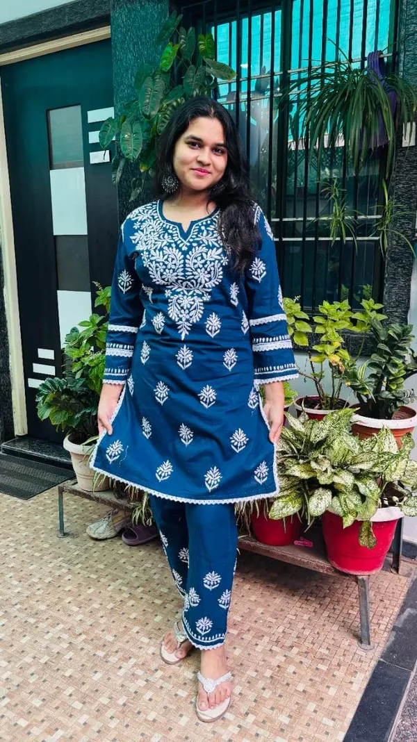 Blue_Premium_Cotton_Co-Ord_Set_For_Women