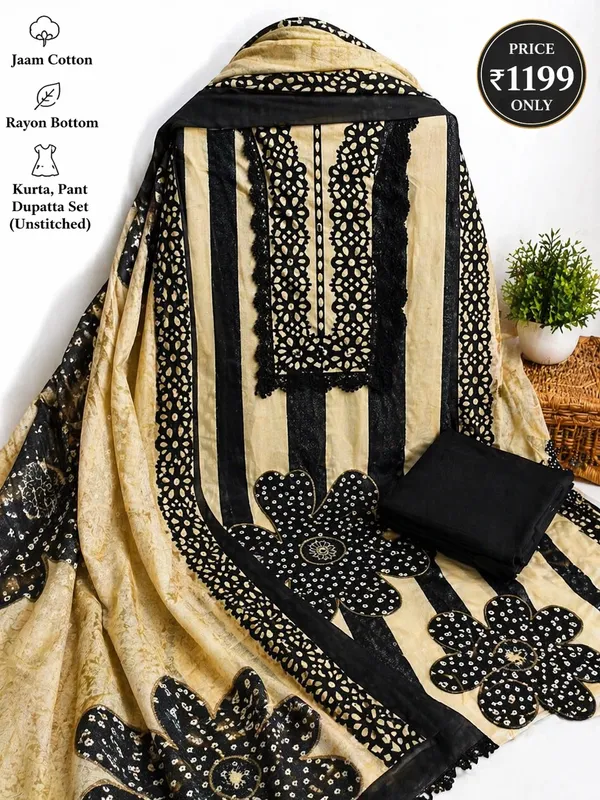 Noir_Beige_Floral_Rayon_Cotton_Unstitched_Suit_Set_with_Dupatta
