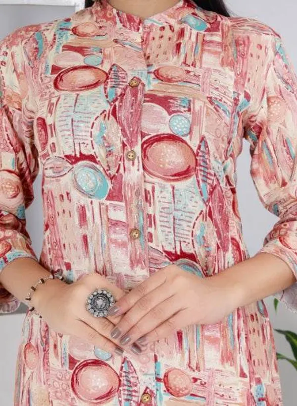 Onion_Angrakha_Style_Pure_Cotton_Regular_Kurti_For_Women
